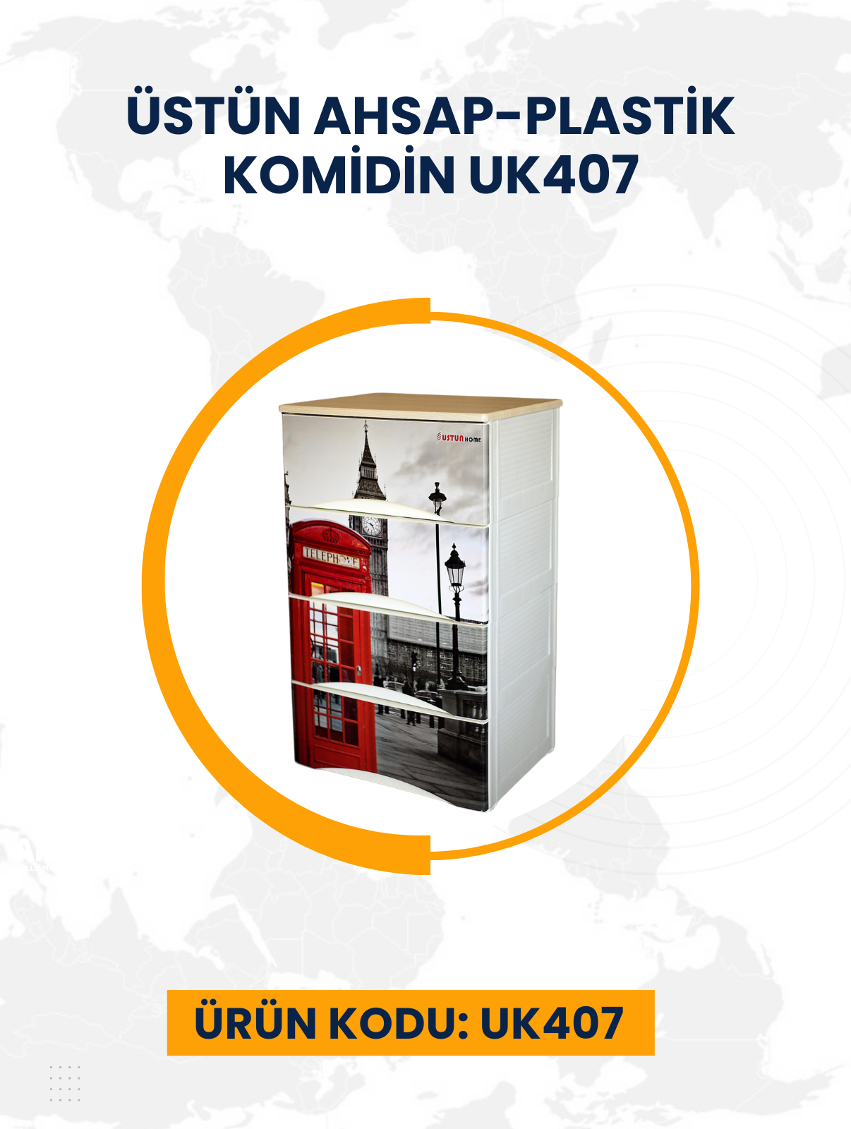 Üstün Ahsap-Plastik Komidin UK407