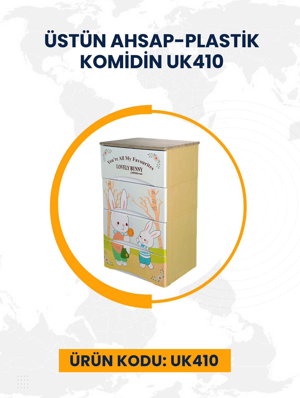 Üstün Ahsap-Plastik Komidin UK410