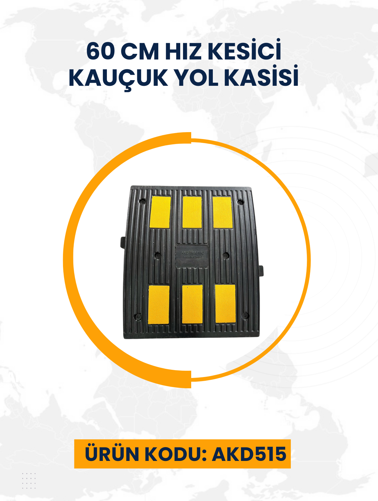 60 cm Hız Kesici Kauçuk Yol Kasisi