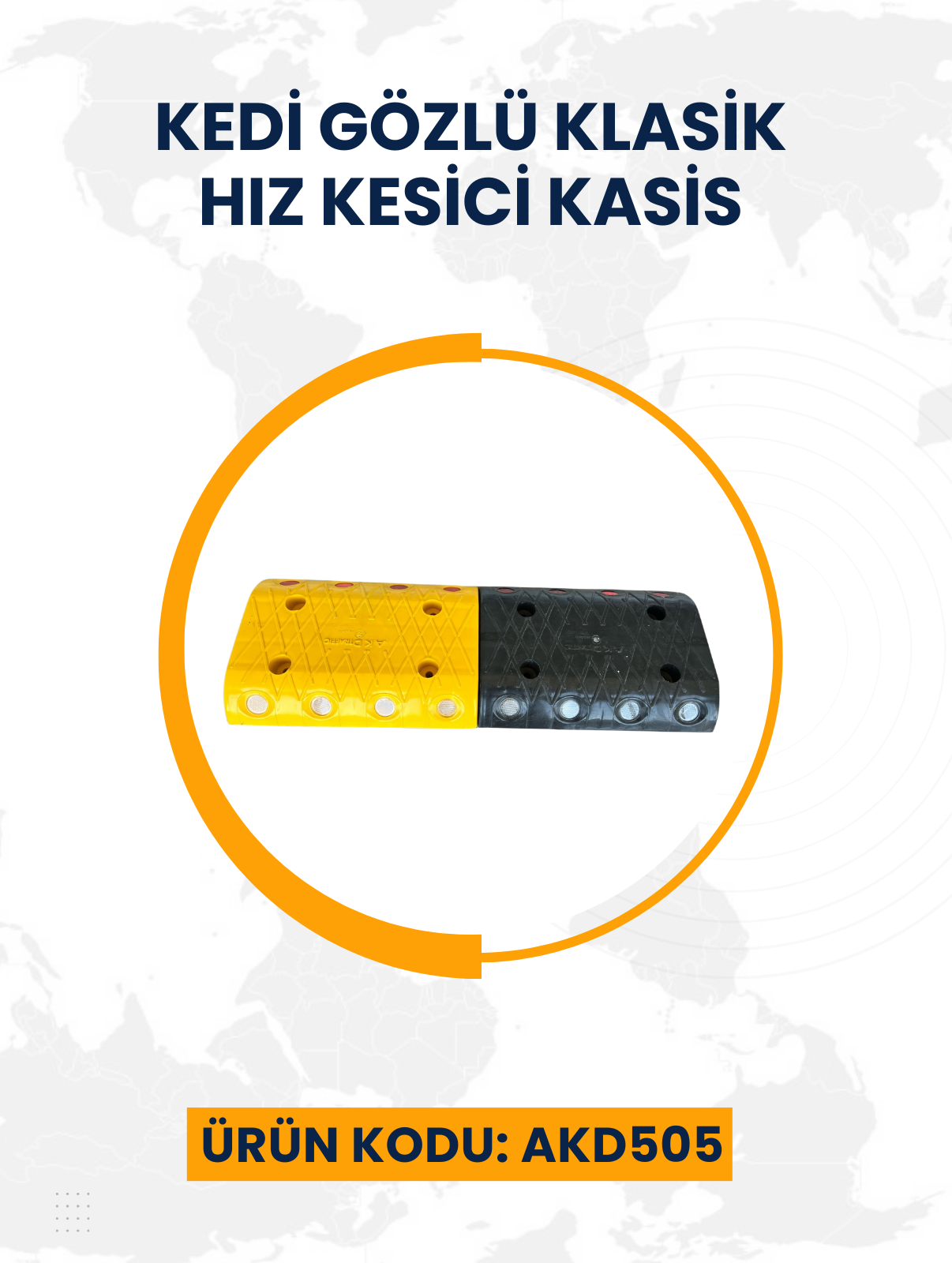 Kedi Gözlü Klasik Hız Kesici Kasis