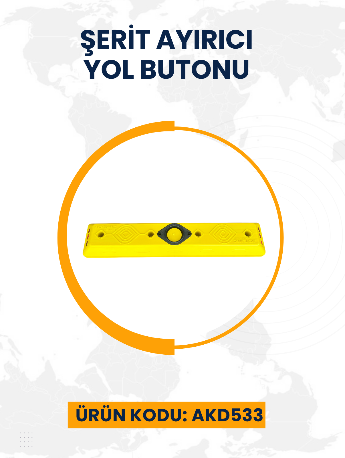 Şerit Ayırıcı Yol Butonu 