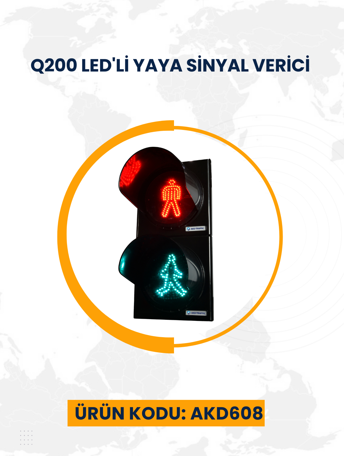 Q200 LED'li Yaya Sinyal Verici