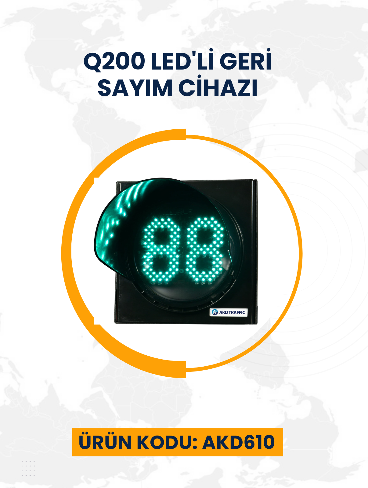 Q200 LED'li Geri Sayım Cihazı