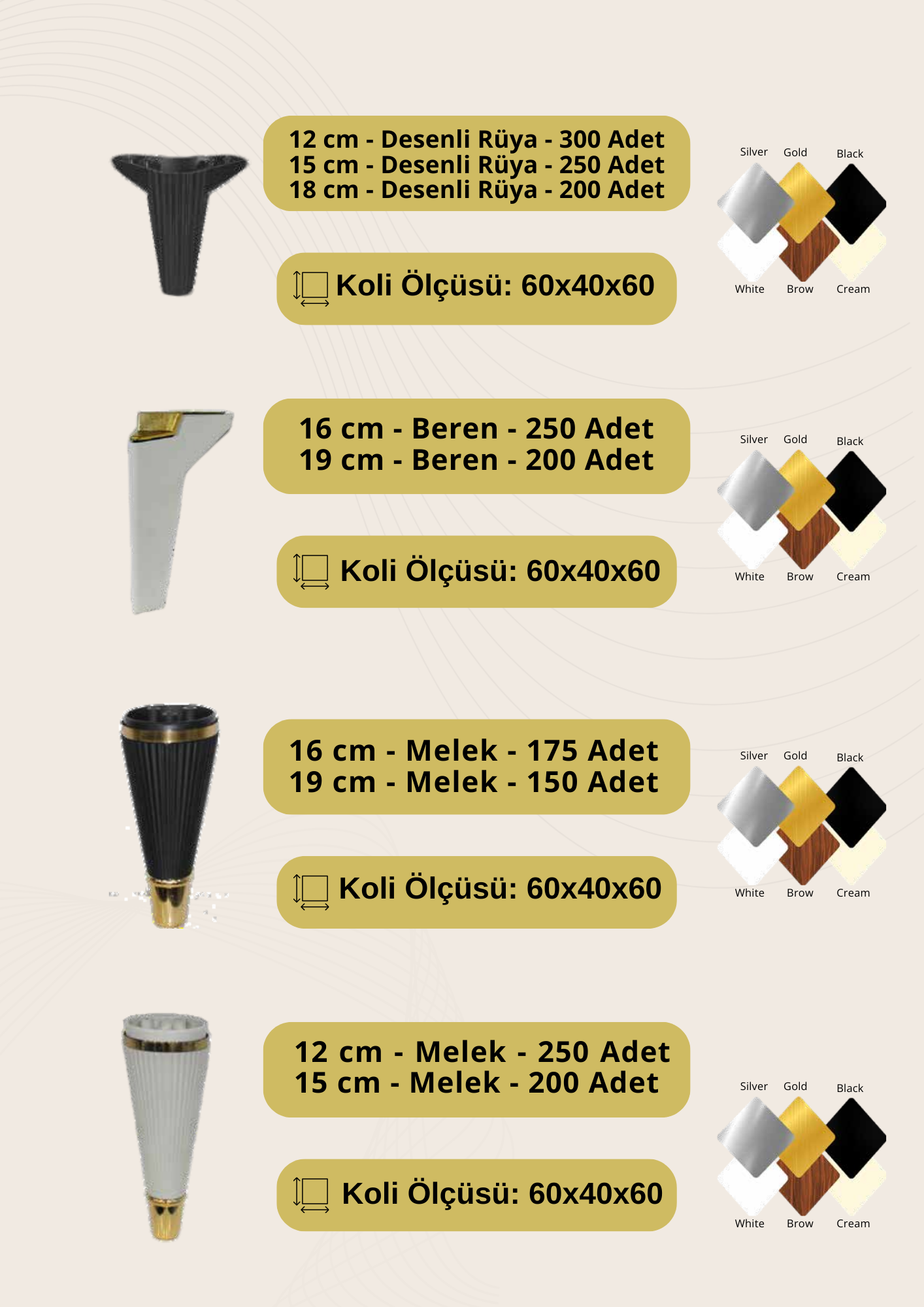 Plastik Ayak ve Aksesuarlar