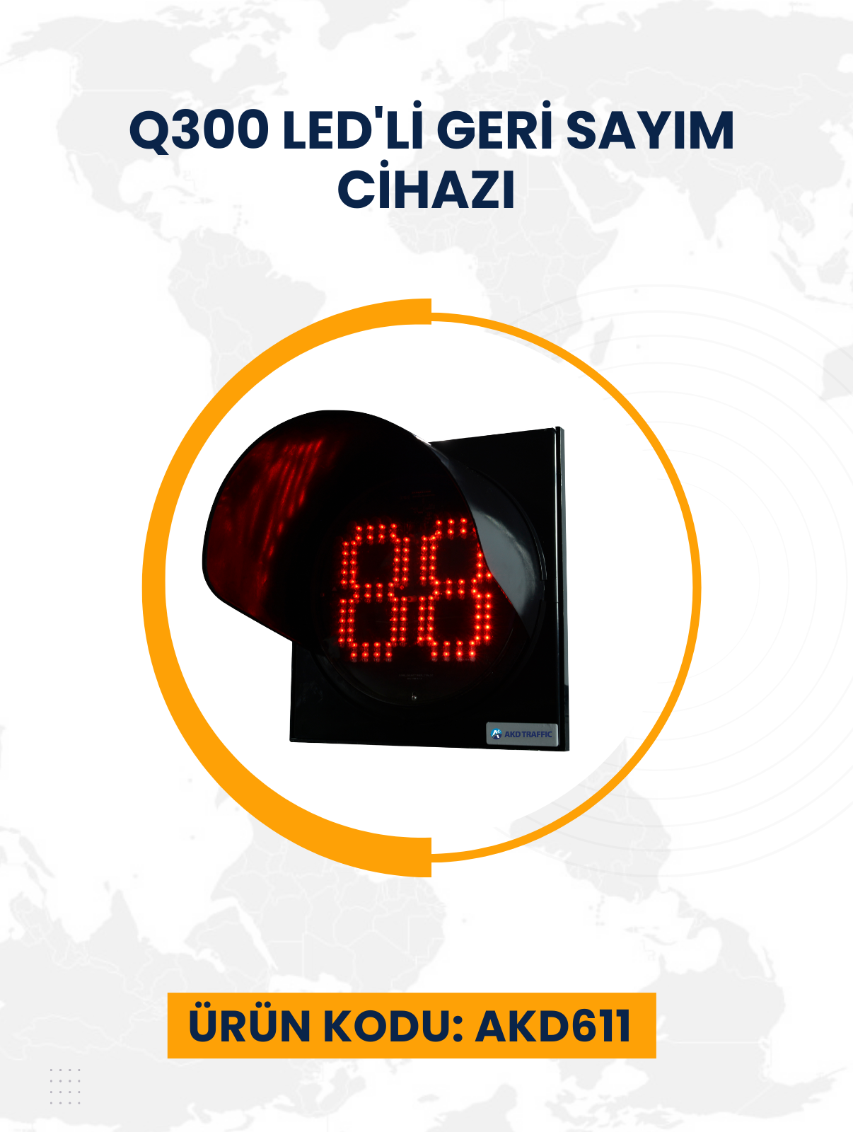  Q300 LED'li Geri Sayım Cihazı