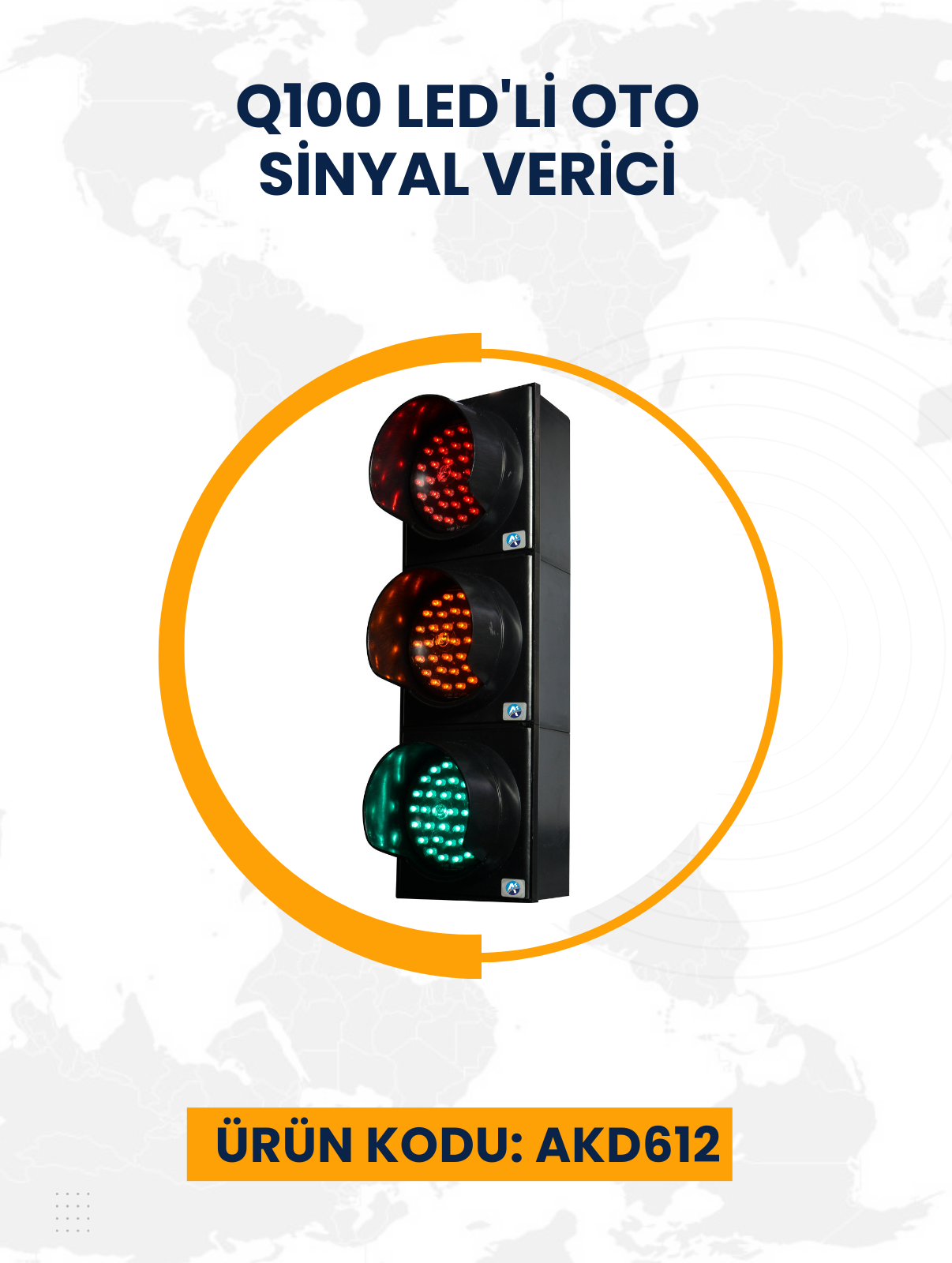 Q100 LED'li Oto Sinyal Verici