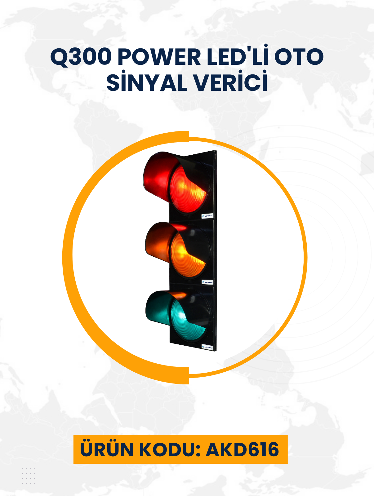 Q300 Power Led'li Oto Sinyal Verici