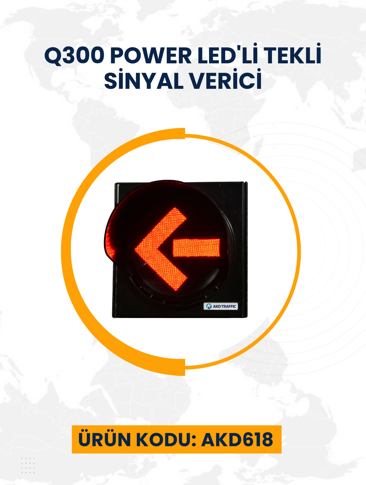 Q300 Power Led'li Tekli Sinyal Verici