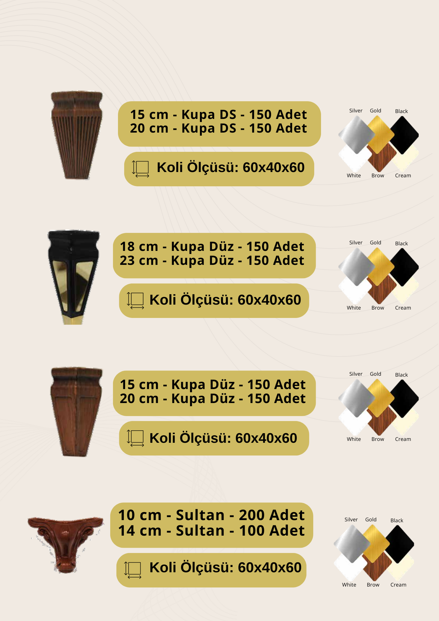 Plastik Ayak ve Aksesuarlar