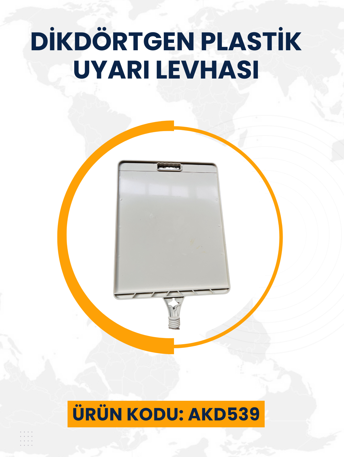 Dikdörtgen Plastik Uyarı Levhası