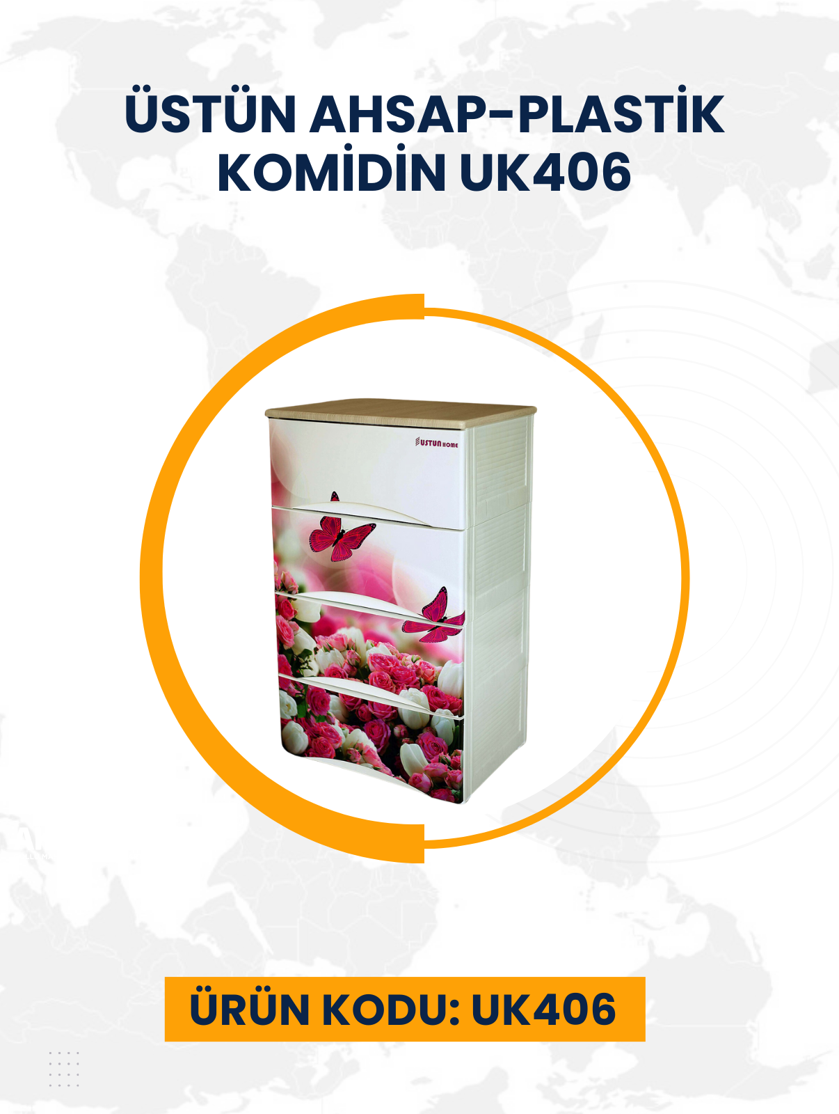 Üstün Ahsap-Plastik Komidin UK406